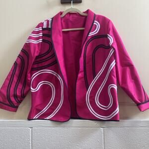 Marisa Baratelli size 12 Pink Thai Silk jacket